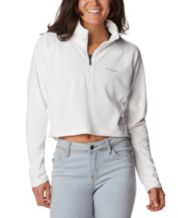 Columbia Women's Glacial Cropped II Sportswear Fleece 1/2-Zip Top - Macy's