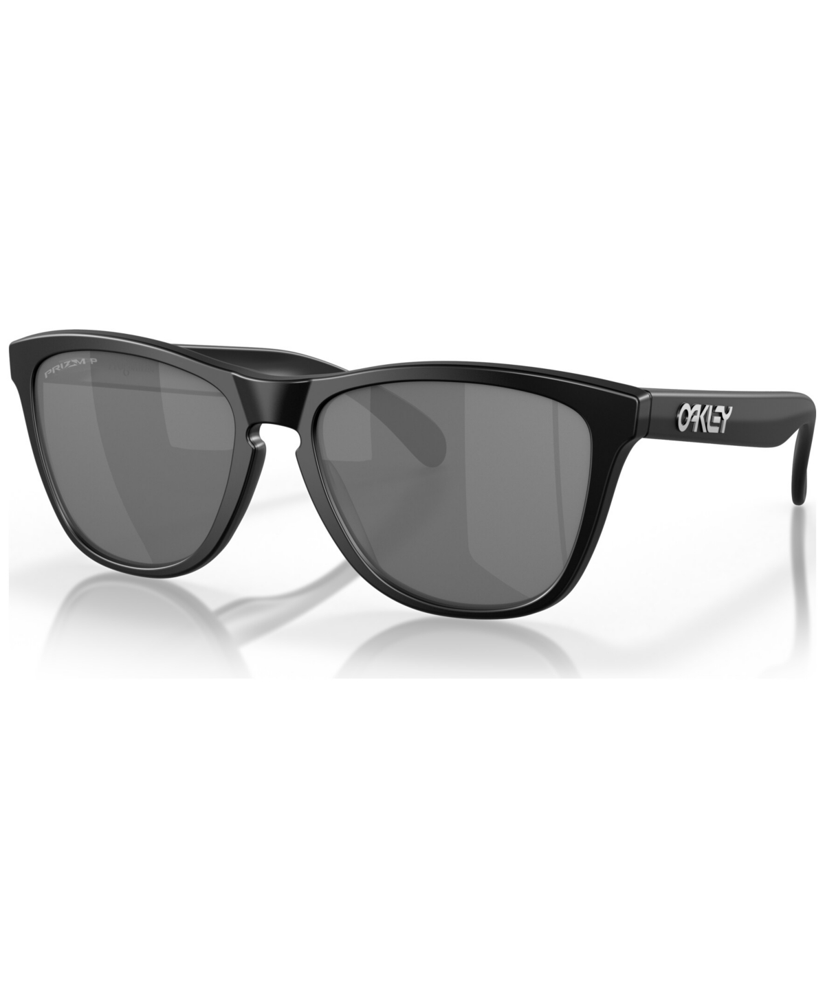 Shop Oakley Men's Low Bridge Fit Polarized Sunglasses, Oo9245 Frogskins 54 In Black