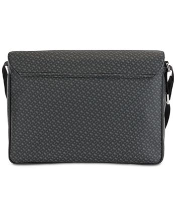 BOSS - Monogram-print wallet in Italian coated fabric and leather