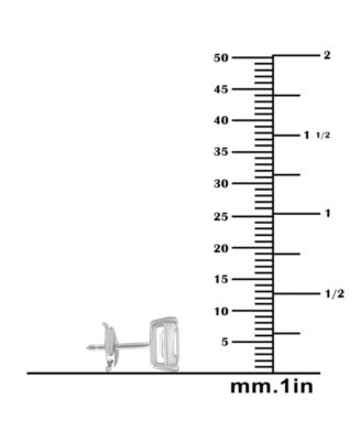 Certified Lab Grown Diamond Emerald-Cut Stud Earrings (5 ct. t.w.) in 14k Gold