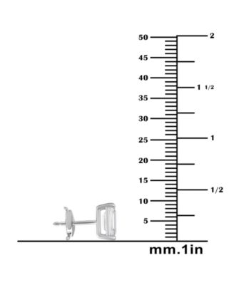 Certified Lab Grown Diamond Emerald-Cut Stud Earrings (6 ct. t.w.) in 14k Gold