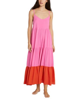 kate spade new york - Women's Colorblocked Tiered Cover-Up Dress
