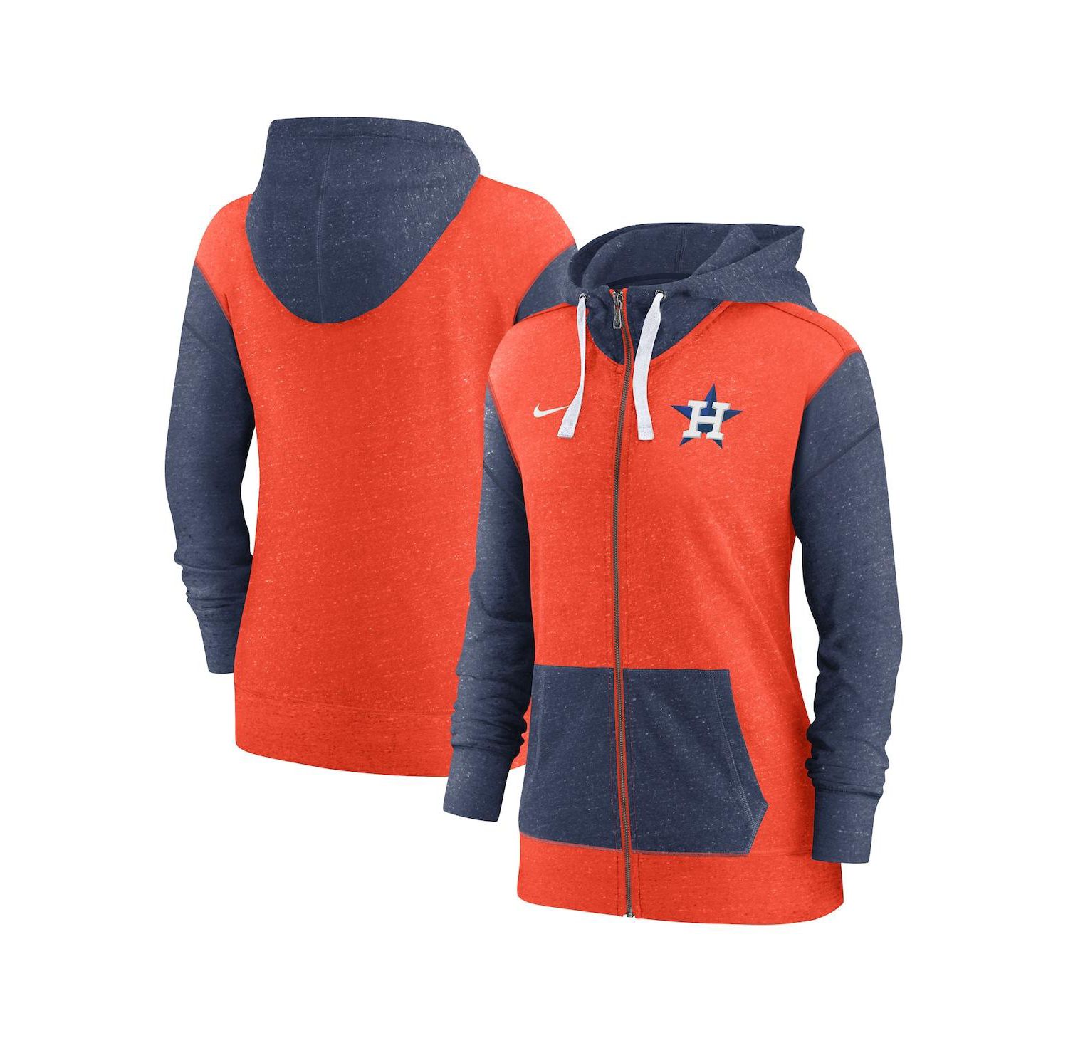 Women's Orange Houston Astros Full-Zip Hoodie