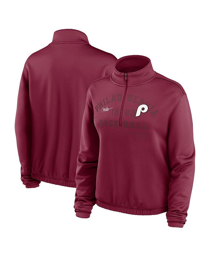 The Phillies all-burgundy jerseys had zippers