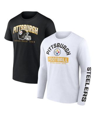 Official Mens Pittsburgh Steelers Long Sleeved T-Shirts, Mens Long