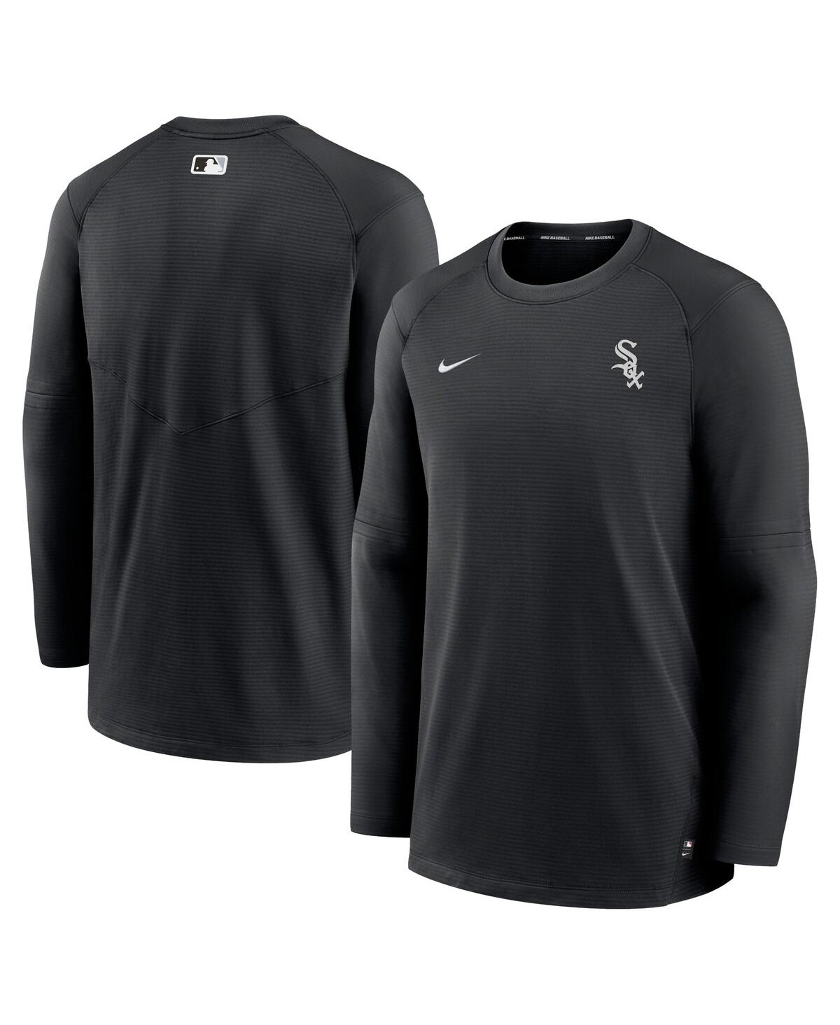 Nike Men's  Black Chicago White Sox Authentic Collection Logo Performance Long Sleeve T-shirt