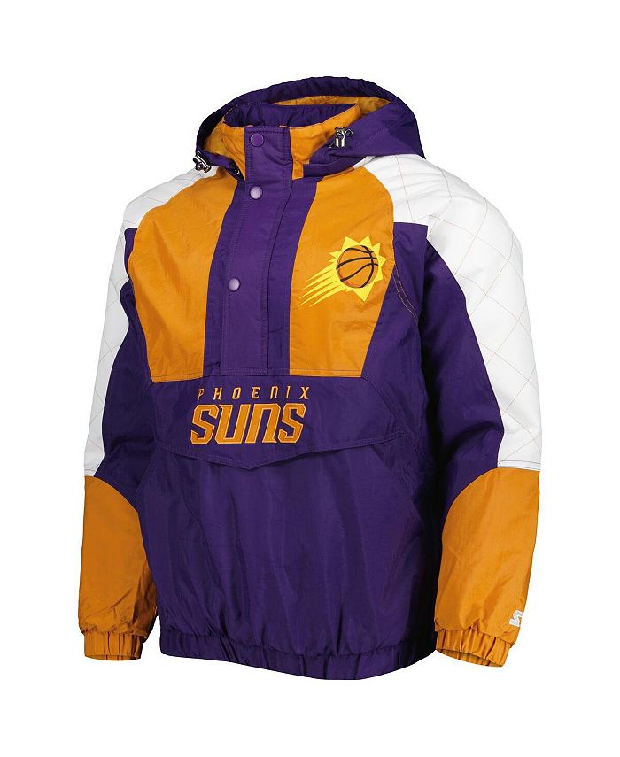 Starter Men's Purple Phoenix Suns Body Check Raglan Hoodie HalfZip Jacket Macy's