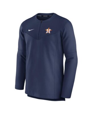 Men's Navy Houston Astros Authentic Collection Game Time Performance Half-Zip Top