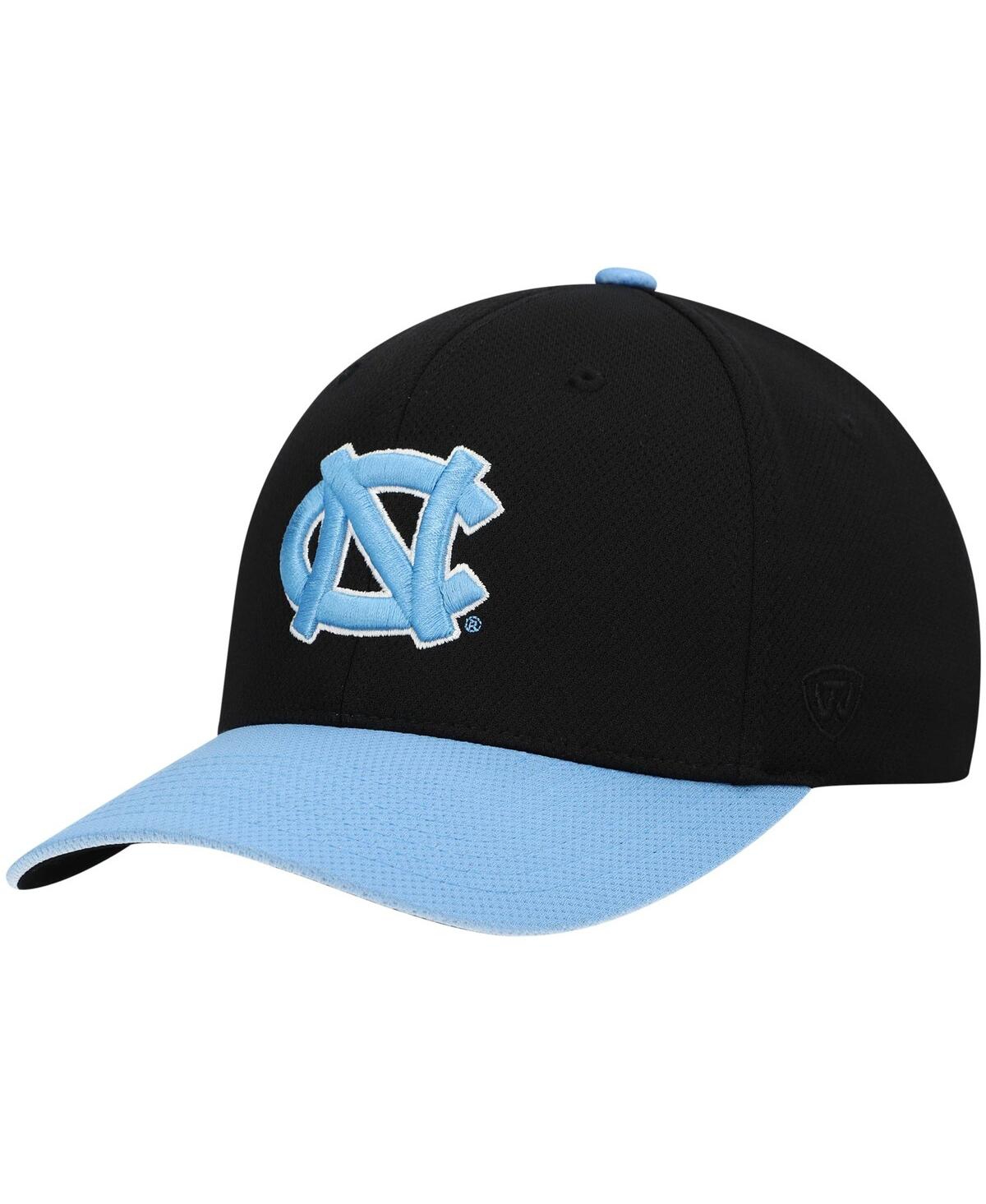 Men's Top of the World Carolina Blue North Carolina Tar Heels Two-Tone Reflex Hybrid Tech Flex Hat - Carolina Blue