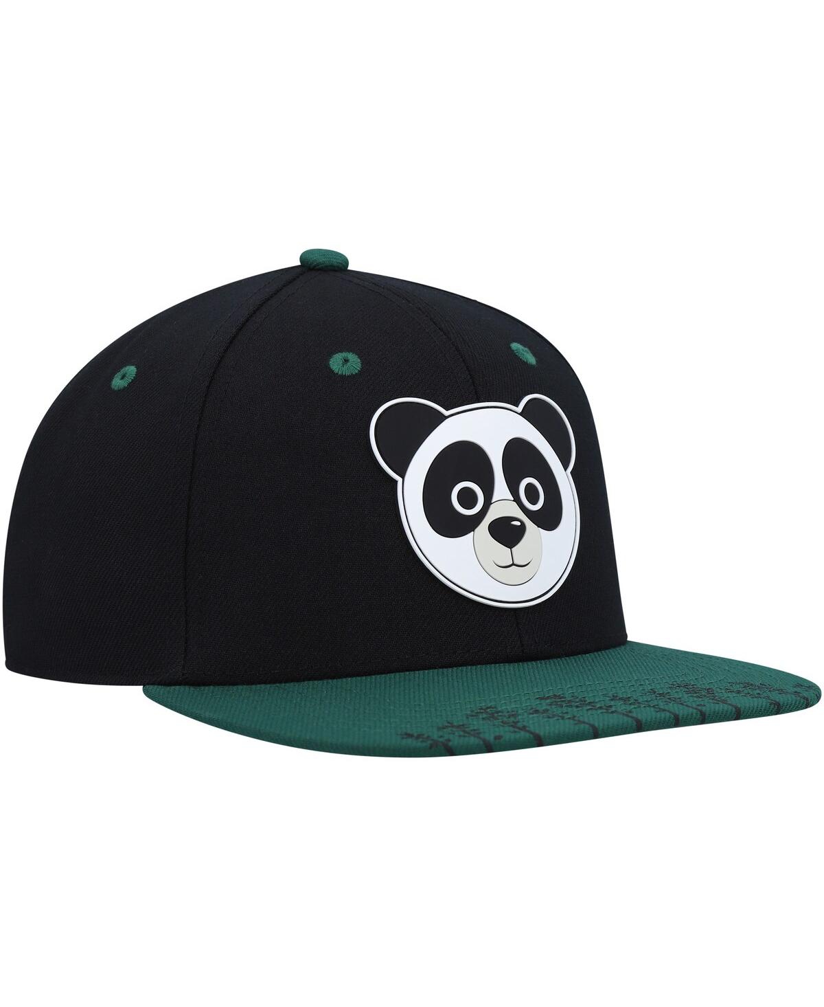 Shop Explore Big Boys  Black  Panda Snapback Hat