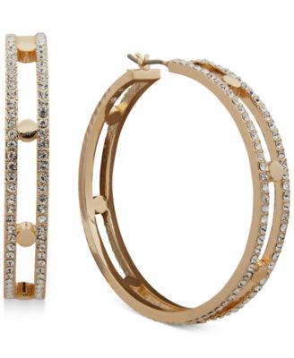 Silver-Tone or Gold-Tone Pav&eacute; Social Jewelry Collection