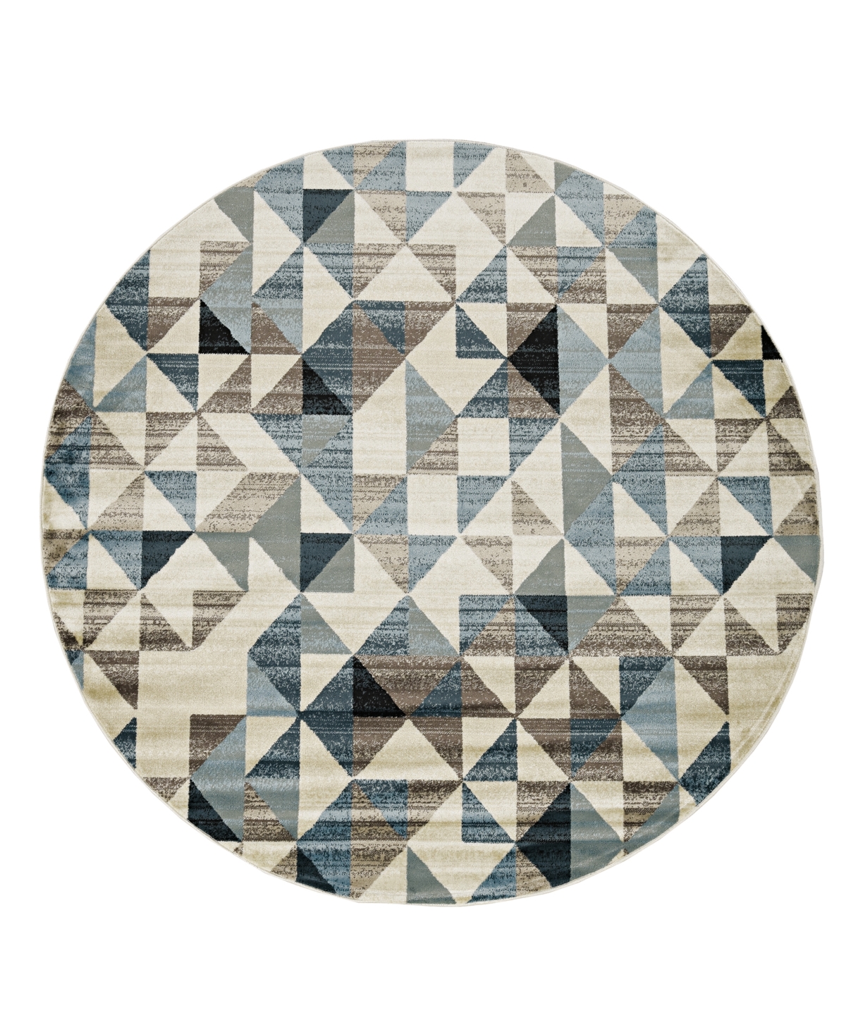 Kas Heritage 9365 7'7" X 7'7" Round Area Rug In Blue