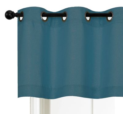 1 Piece Moroccan Sparkle Rod Pocket Semi Sheer Voile Beaded Trim Window Valance