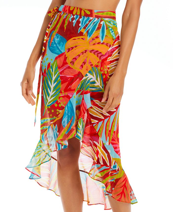 Bleu by Rod Beattie Women's The Heat is On Chiffon Cover-Up Skirt - Macy's