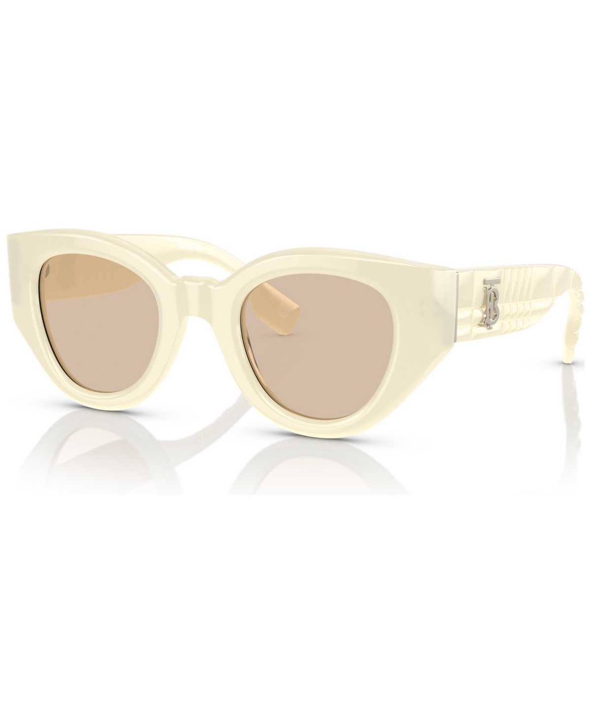 Shop Burberry Women's Sunglasses, Be4390 Meadow In Ivory
