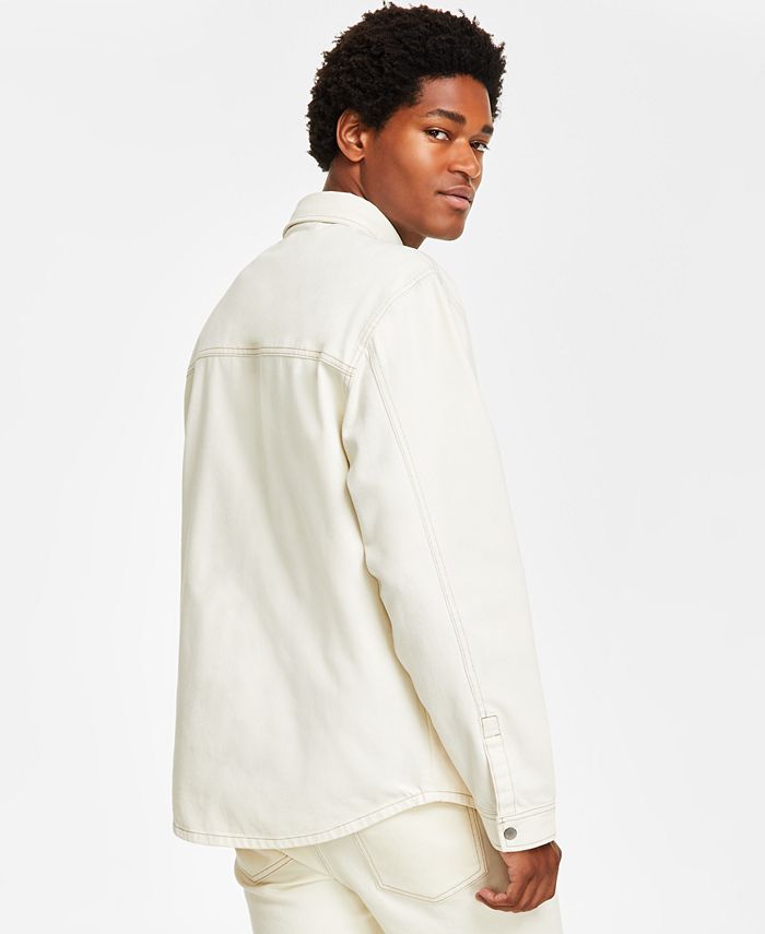 And Now This Men's Bone Denim Snap-Front Overshirt, Created for Macy's ...