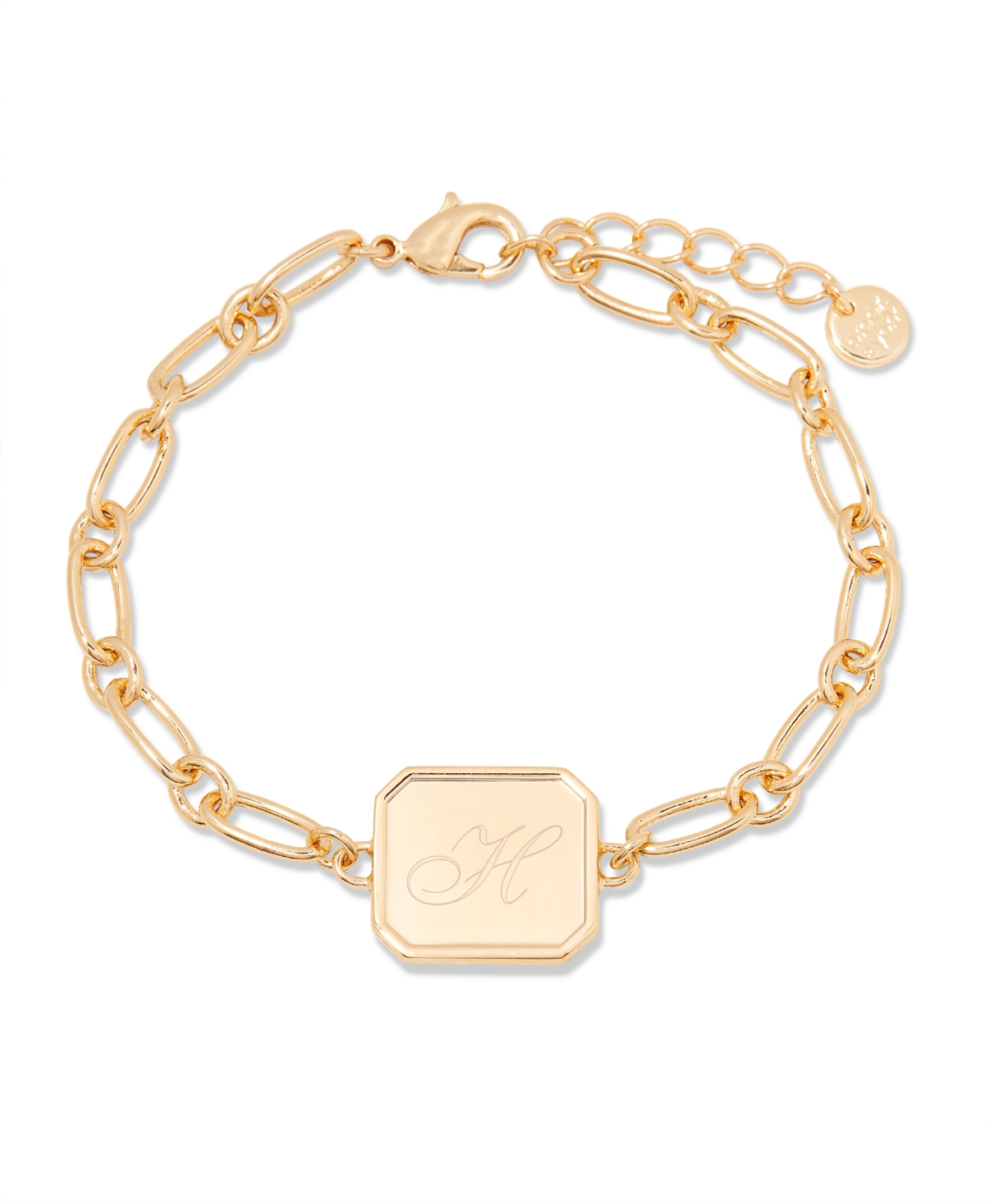 BROOK & YORK 14K GOLD-PLATED QUINCY PERSONALIZED INITIAL BRACELET