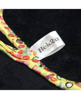 Decorative Microfiber Makeup Remover Cloths (Pack of 5, Design Options), Soft Coral Fleece Reusable Makeup Towels with a Travel Bag, Facial Wash Cloth for Bathroom, 7.5 x 15.5 in.