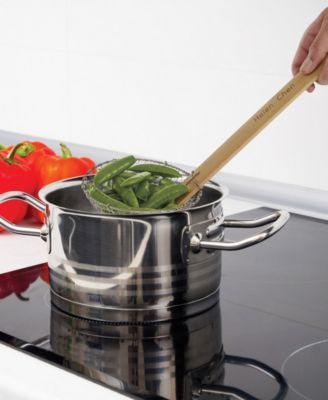 Helen’s Asian Kitchen Spider Strainer, Stainless Steel Mesh with Natural Bamboo Handle, 1 each 7" and 5" Baskets