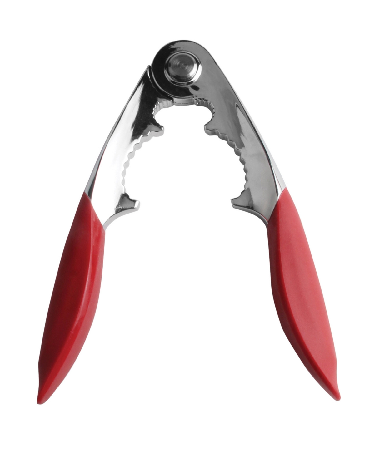 Maine Man Seafood Maine Man Spring-action Lobster Tool, Chrome-plated Zinc Alloy And Silicone In Red