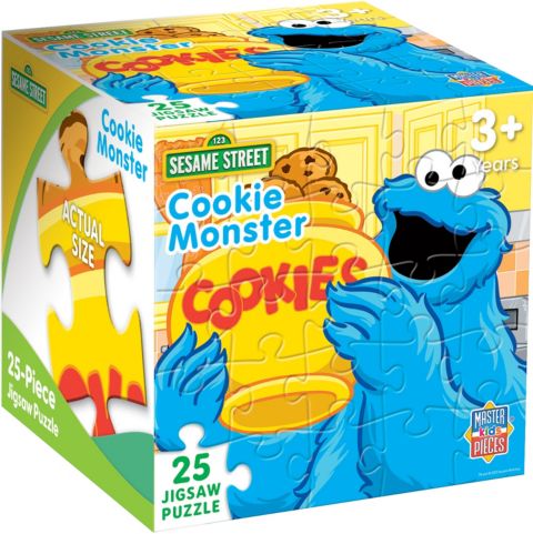 Детский пазл MasterPieces Puzzles Sesame Street Cookie Monster 25 Piece Puzzle, Ages 3+