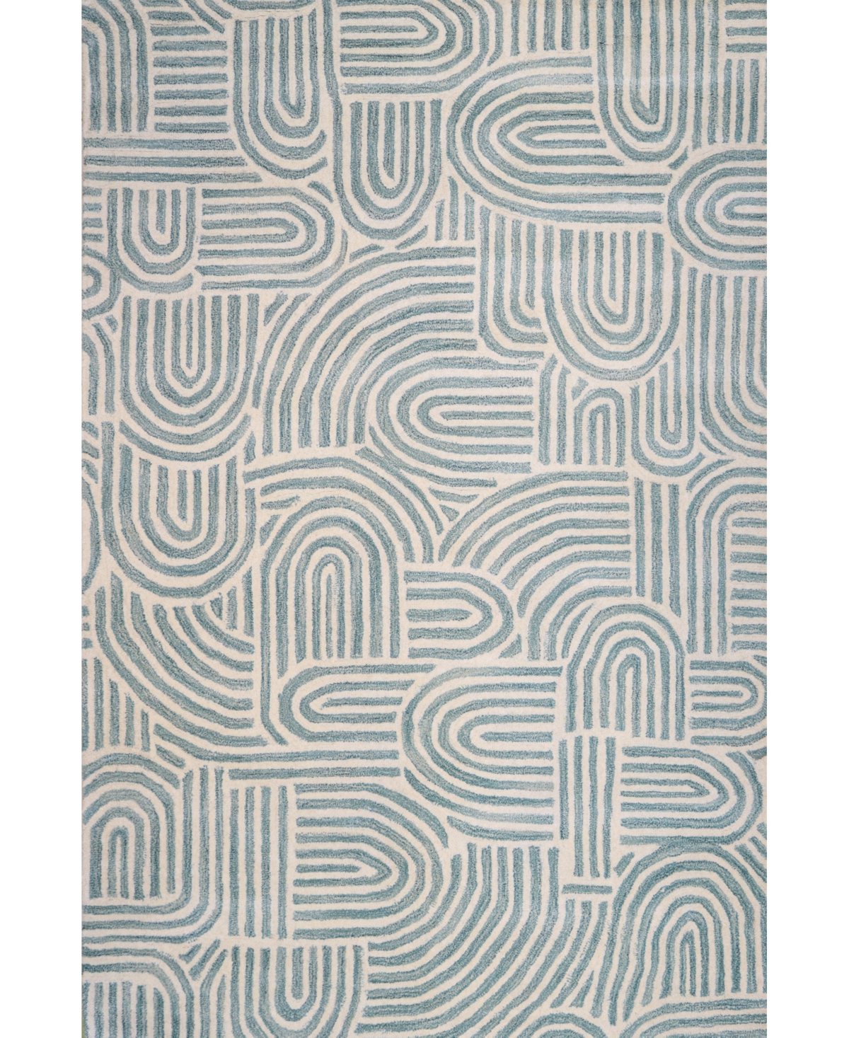 Bb Rugs Alistar ASR283 8'6in x 11'6in Area Rug - Ivory, Teal