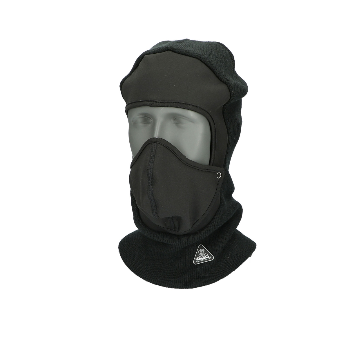 Men's Thermal Knit Mask with Detachable Mouthpiece - Black