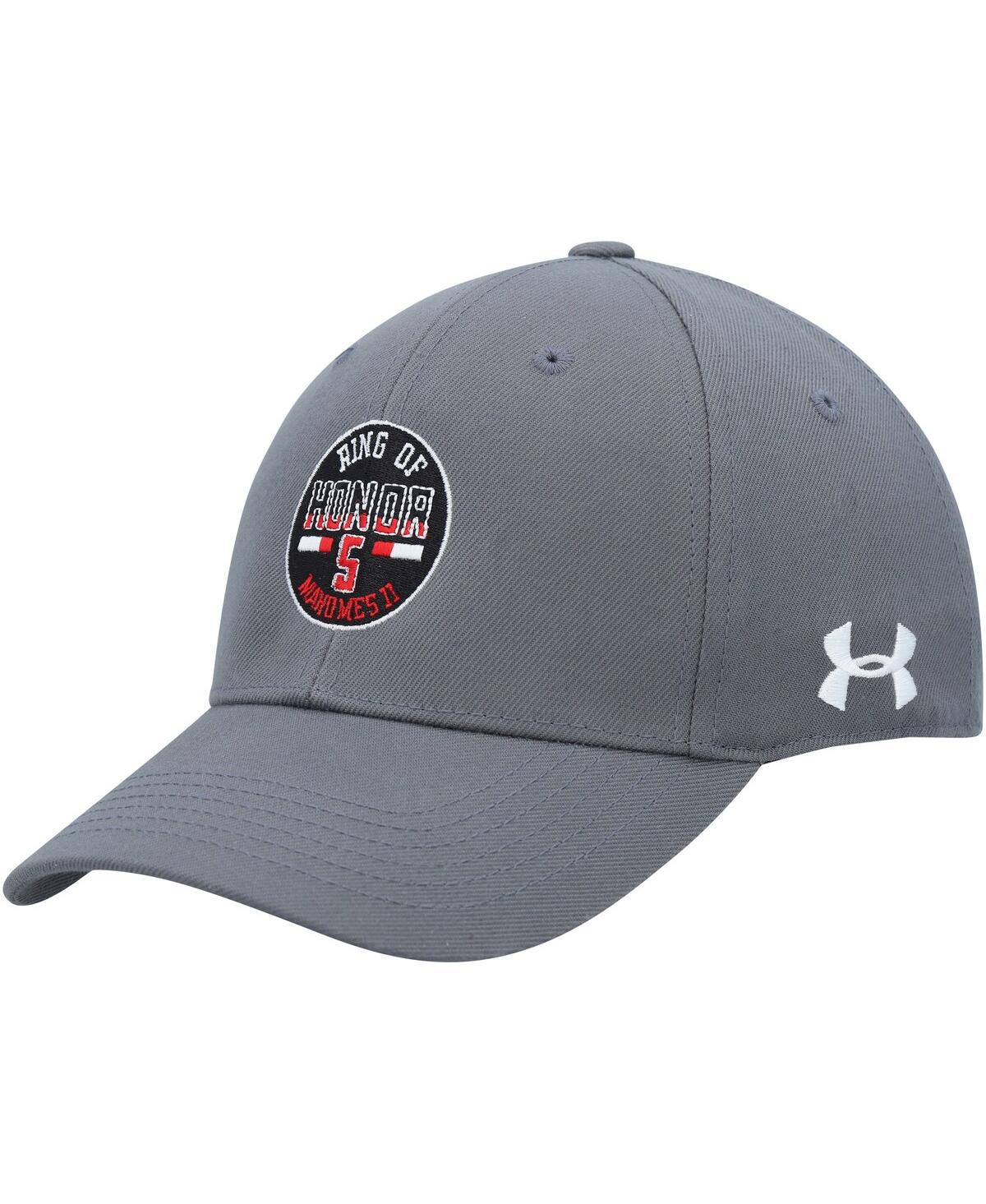 Shop Under Armour Men's  Patrick Mahomes Gray Texas Tech Red Raiders Ring Of Honor Adjustable Hat