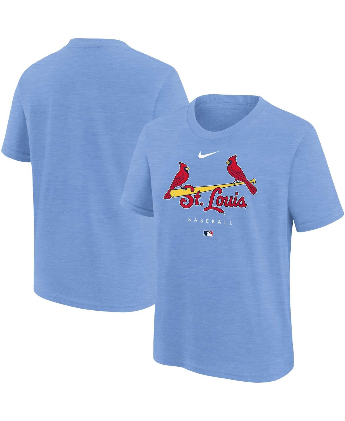 Nike Youth Nike Light Blue St. Louis Cardinals Authentic Collection Early  Work Tri-Blend T-Shirt