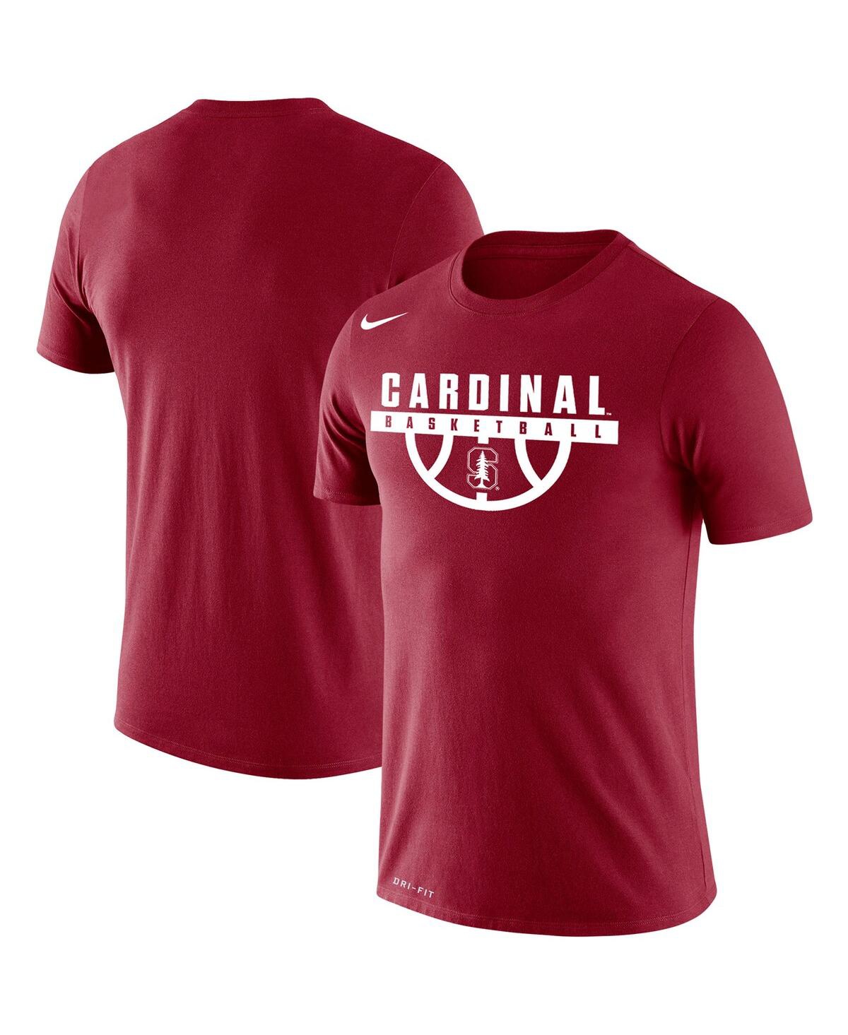 Shop Nike Men's  Cardinal Stanford Cardinal Basketball Drop Legend Performance T-shirt