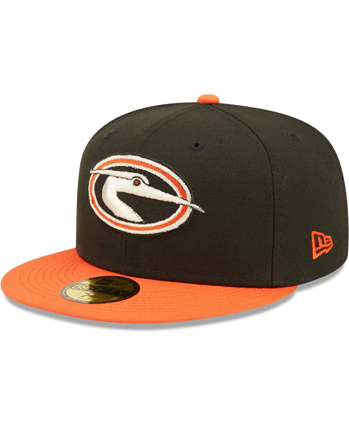 Men's New EraDelmarva Shorebirds Authentic Collection Team Alternate 59FIFTY Fitted Hat - Black