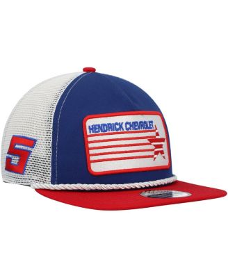 Men's Blue, Red Kyle Larson Golfer Snapback Hat