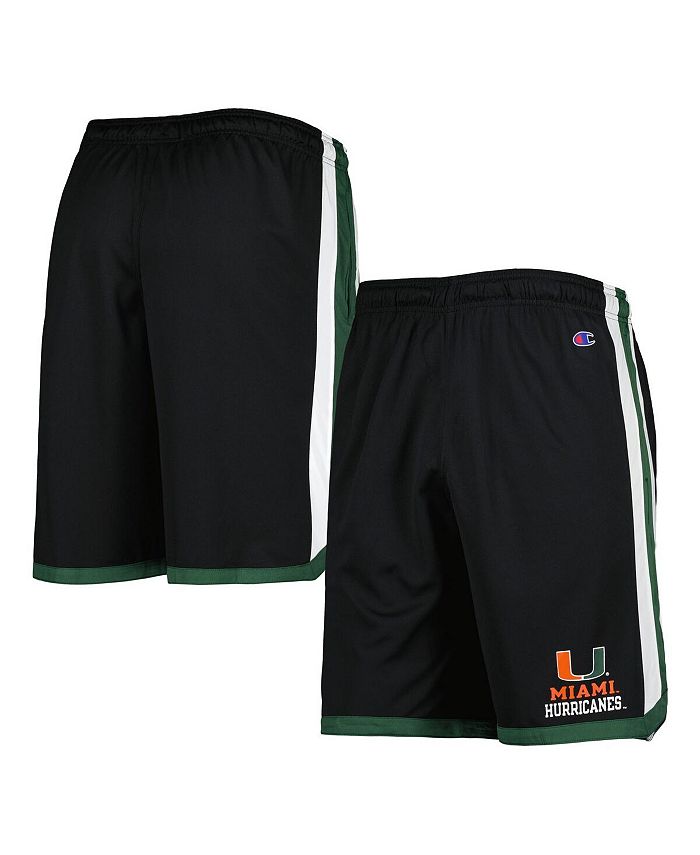 Champion Men's Black Miami Hurricanes Basketball Shorts Macy's