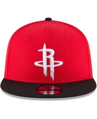 Men's Red, Black Houston Rockets Two-Tone 9FIFTY Adjustable Hat