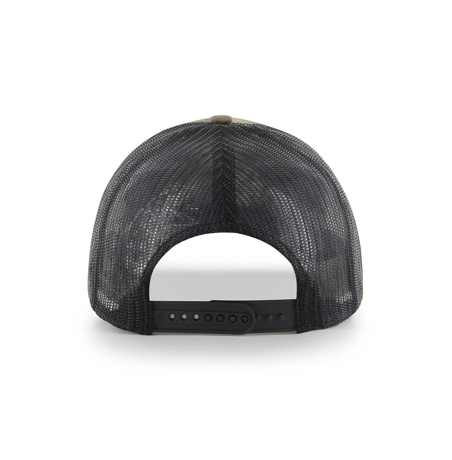 Мужская кепка '47 Brand Camo, Black Chicago Blackhawks Trucker Snapback Hat — фото 3
