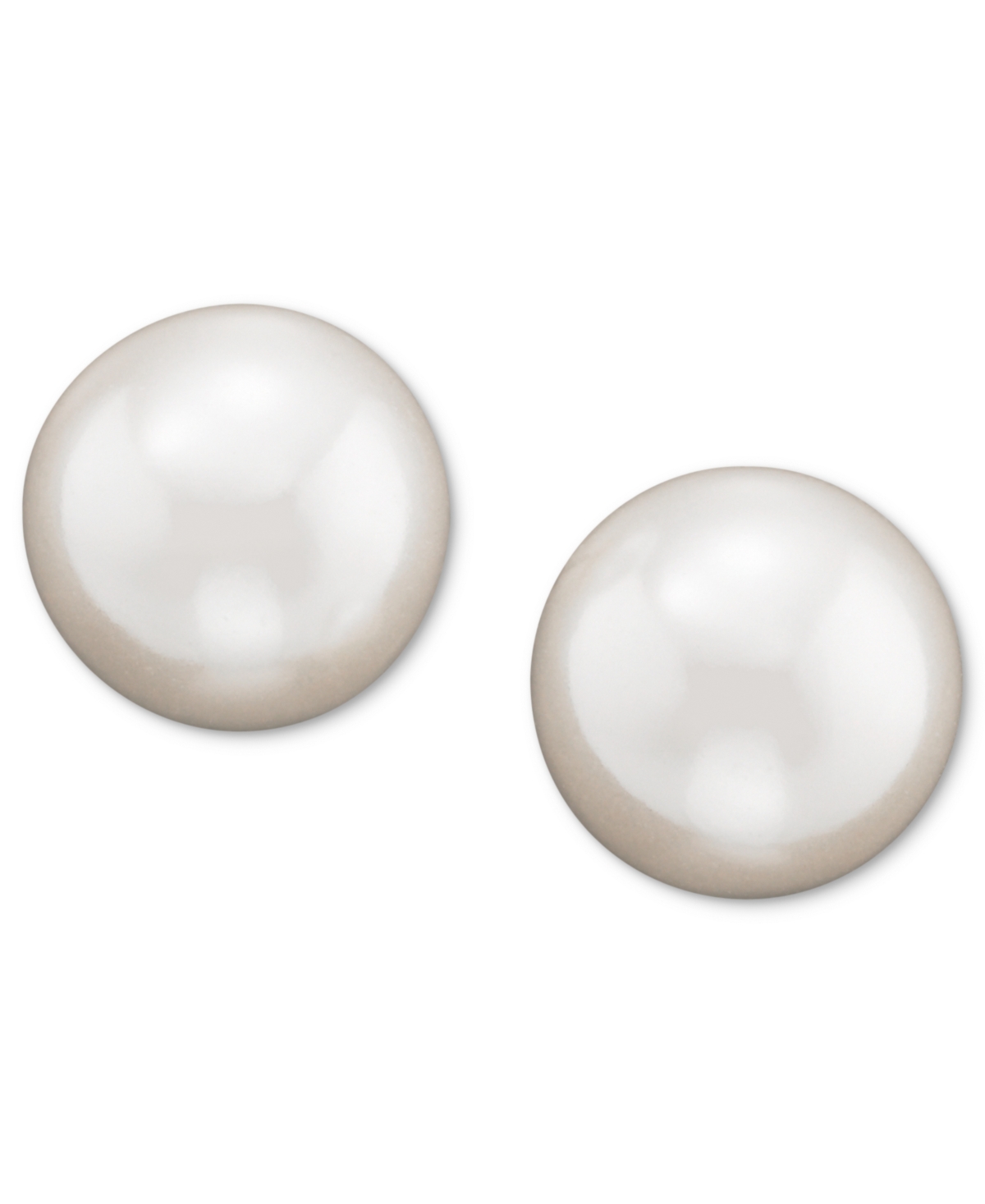 Lauren Ralph Lauren Silver-tone Imitation Pearl Stud Earrings (6mm)