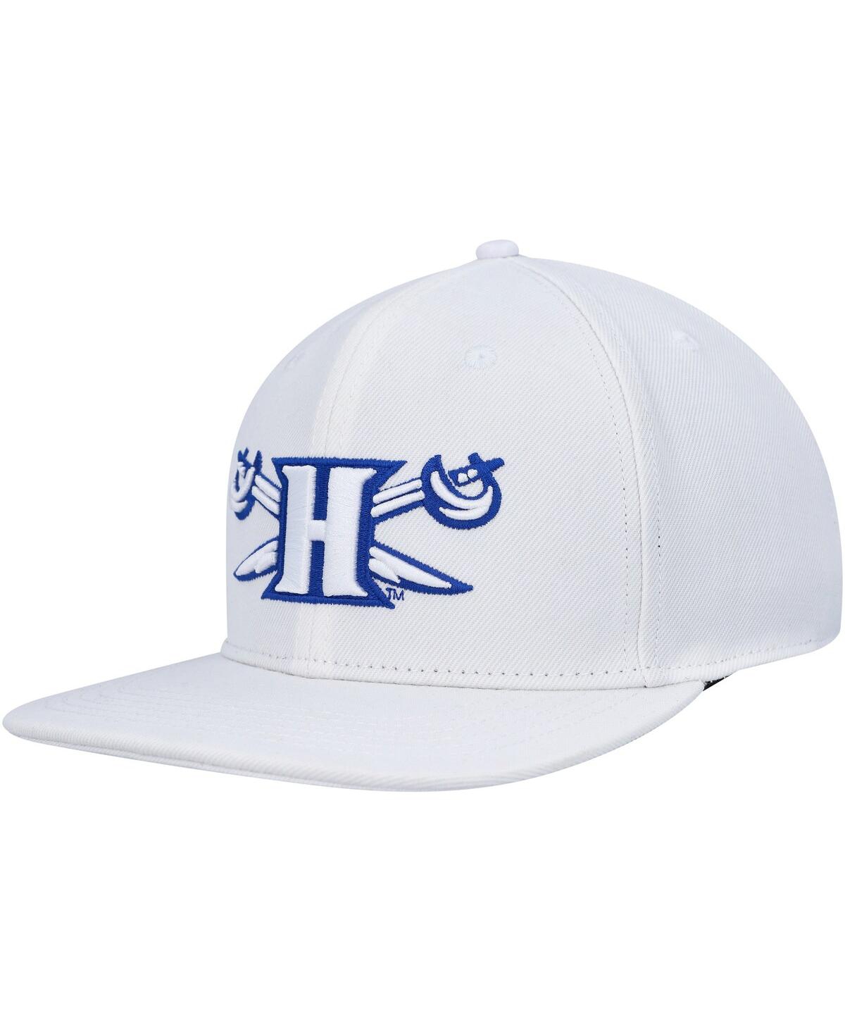 Shop Pro Standard Men's  White Hampton Pirates Wordmark Evergreen Wool Snapback Hat
