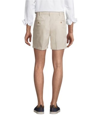 Men's No Iron 6" Plain Front Chino Short