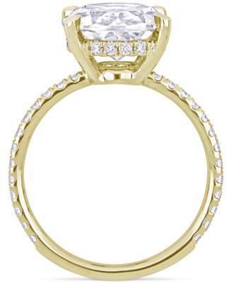 Moissanite Oval Ring (4-7/8 ct. t.w.) in 10k Gold