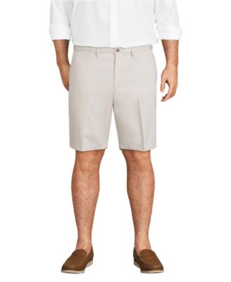 Big & Tall No Iron 9" Comfort Waist Plain Front Chino Short