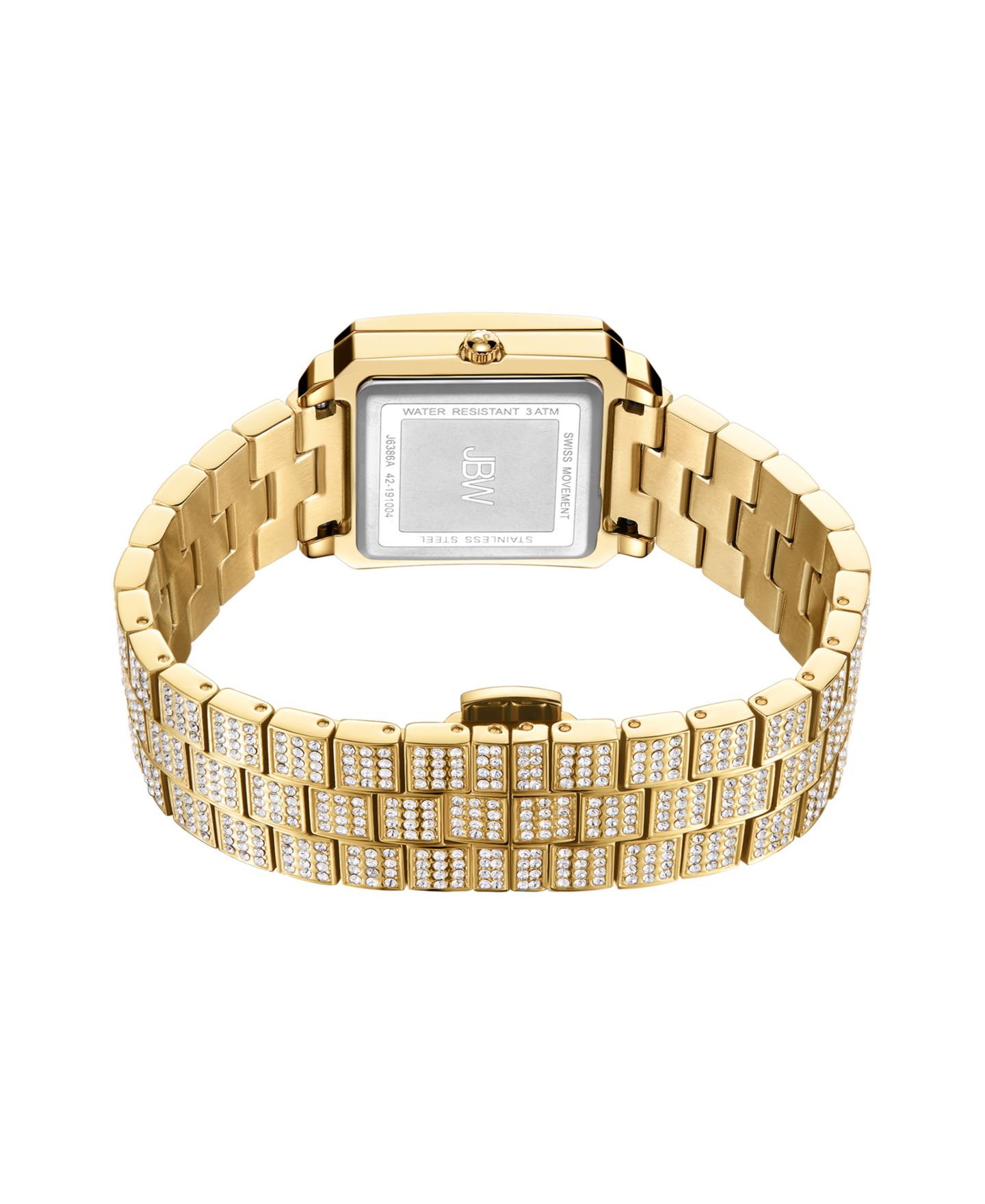 Женские часы Jbw Cristal 18k Gold-plated Stainless Steel Watch, 28mm — фото 3