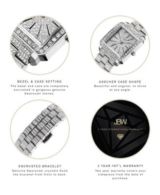 Women's Cristal Silver-Tone Stainless Steel Watch, 28mm