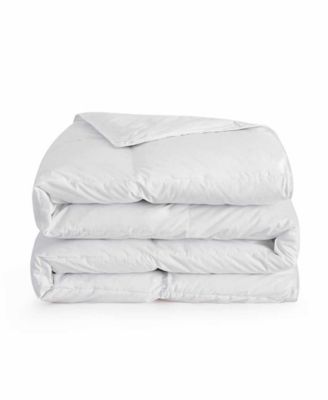 Unikome 100 Cotton Fabric Lightweight Goose Feather Down Comforter Collection In White