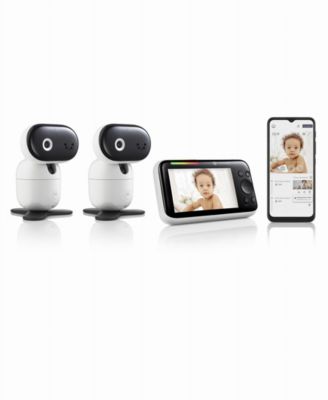 Connect 5.0" Wi-Fi Motorized Video Baby Monitor, 2 Camera Set