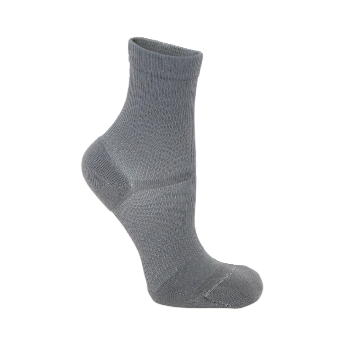 Women's The Performance: Crew Profile Padded Compression Arch & Ankle Support Socks - Grey
