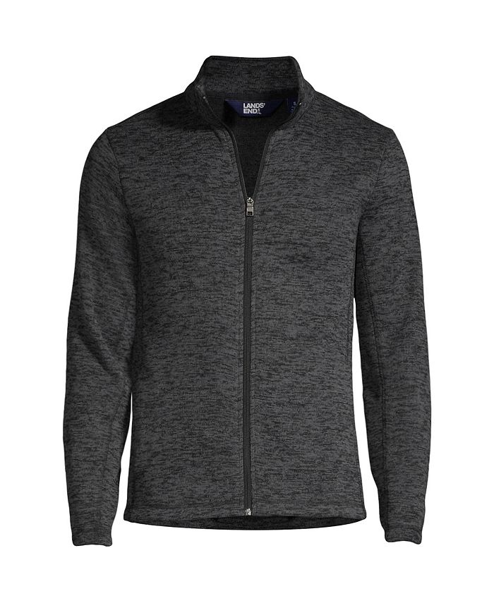Lands' End Men's Sweater Fleece Jacket - Macy's