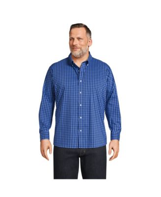 lands end big and tall dress shirts Men's Big and Tall No Iron Supima Cotton Oxford Dress Shirt