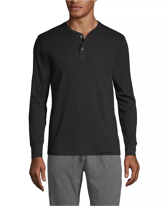 Men's Knit Rib Pajama Henley