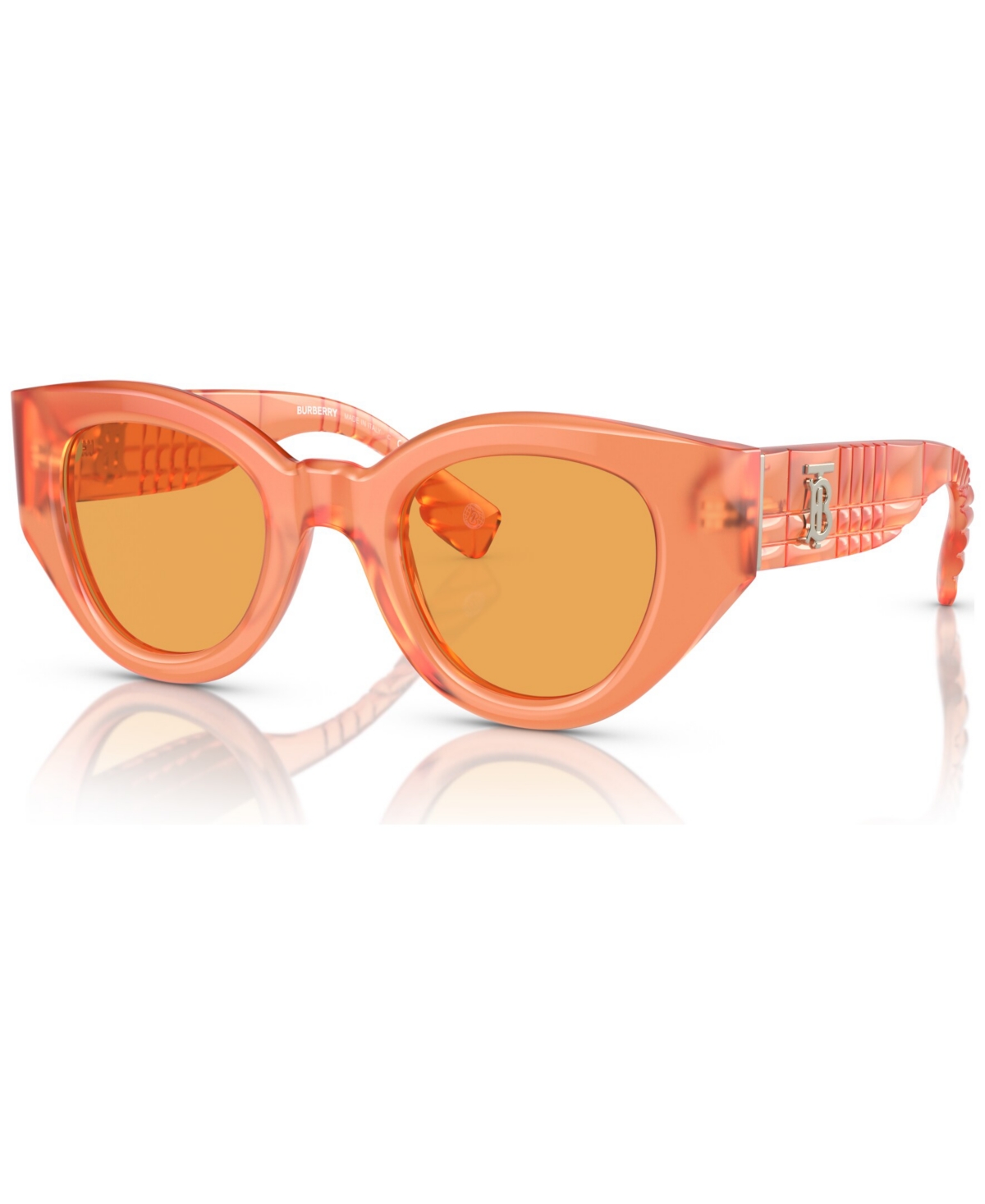 Shop Burberry Women's Sunglasses, Be4390 Meadow In Orange