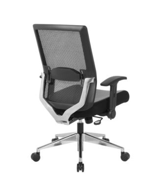 Black Matrix Back Manager's Office Chair with Bonded Leather Seat